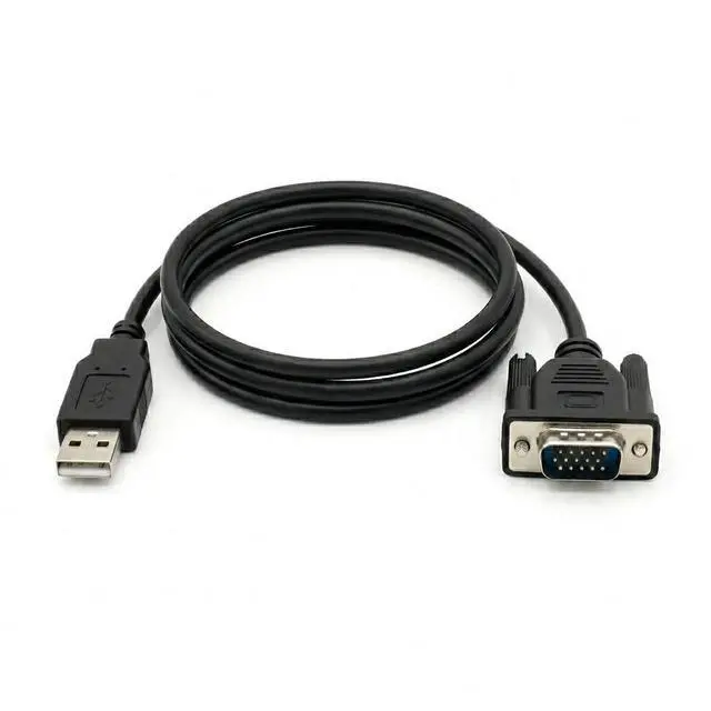 Main image of USB to VGA 15-Pin Male Cable for Peugeot Diagnostic, 1.8m PC Link