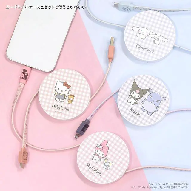Alt view image 5 of 7 - Gourmandise Sanrio Characters USB Type-C Cable, Kuromi SANG-304KU