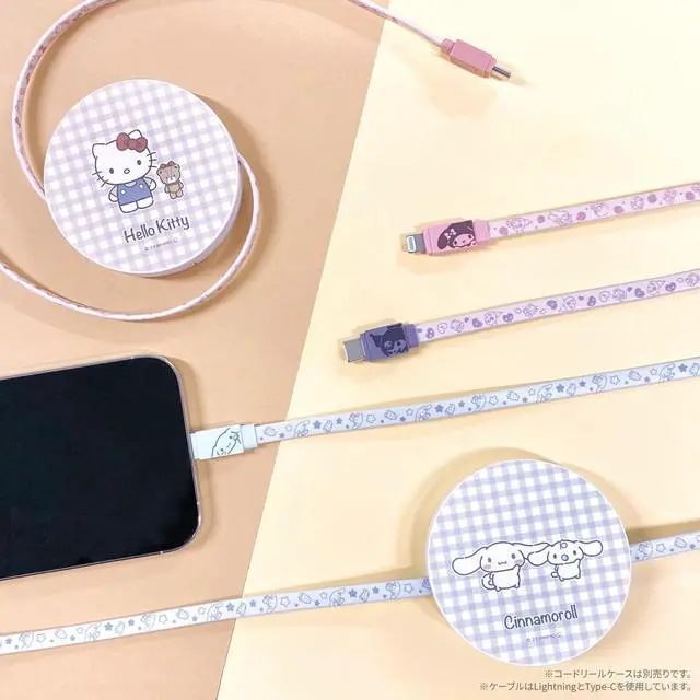Alt view image 6 of 7 - Gourmandise Sanrio Characters USB Type-C Cable, Kuromi SANG-304KU