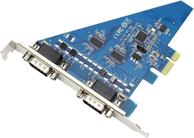 Alt view image 4 of 5 - 1PCS High Speed PCI-E to RS-232 Serial Card 2 Ports RS232 to PCIE Converter DB9 COM Adapter UT-7912