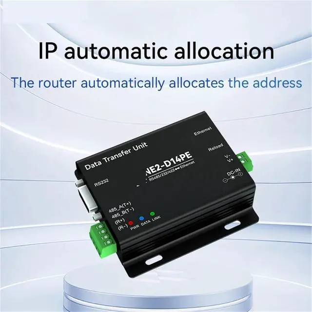 Alt view image 5 of 5 - RS485/RS232/RS422 to Ethernet Serial Server Modbus Gateway POE Power Supply MQTT NE2-D14PE Power and Signal Isolation