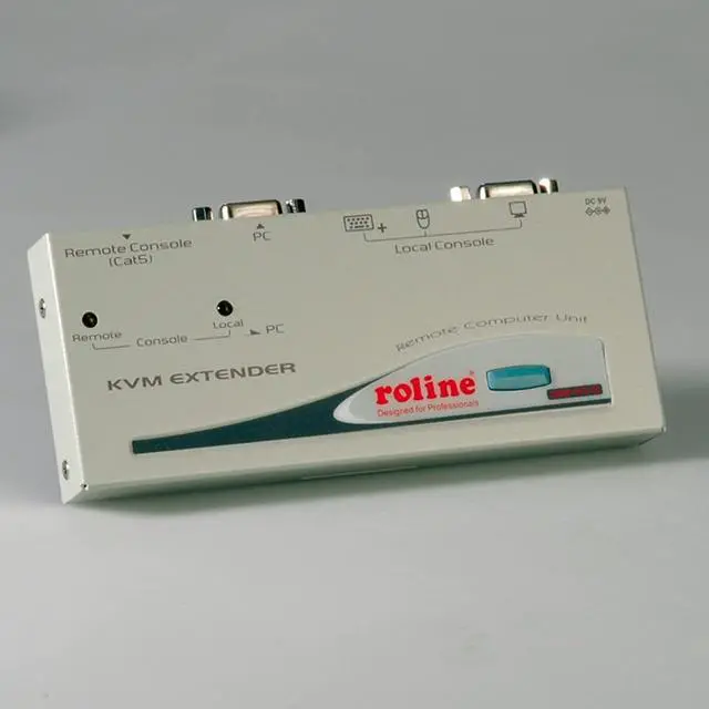 Alt view image 3 of 3 - ROLINE Smart KVM Extender, USB - KVM switches (USB, 1024 x 768 pixels, metal, 20 x 156 x 65 mm)