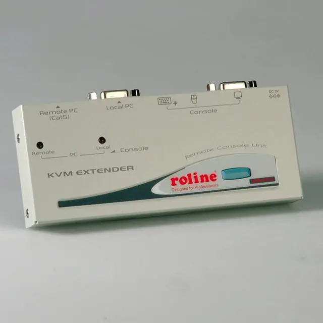 Alt view image 2 of 3 - ROLINE Smart KVM Extender, USB - KVM switches (USB, 1024 x 768 pixels, metal, 20 x 156 x 65 mm)