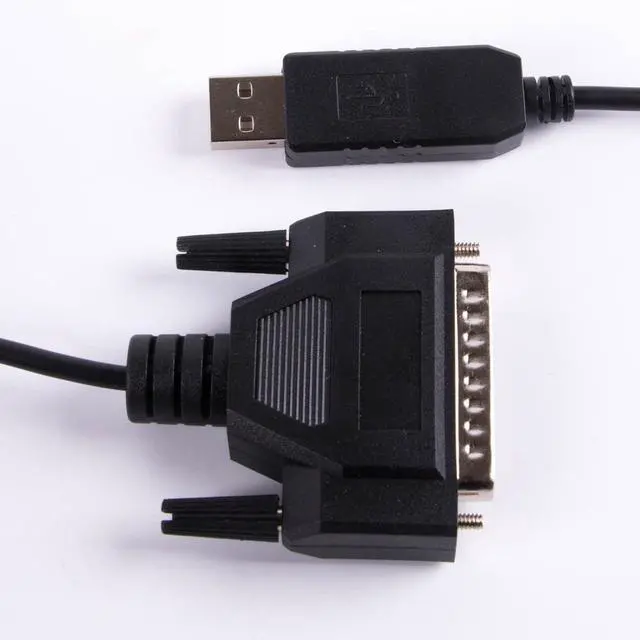 Alt view image 5 of 7 - USB to DB25 Male RS232 Serial Cable, 2m/6ft for CNC Fanuc Machine & PLC Data Communication