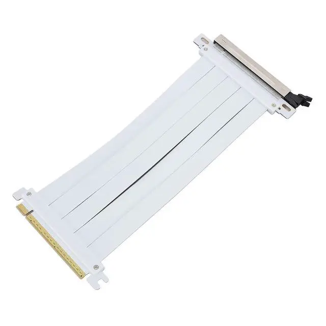 Alt view image 3 of 7 - Drfeify PCIE 5.0 X16 Riser Cable GPU Extension Cable PCI Express 5.0 X16 Ribbon with Reinforced ABS Connectors & 128Gbps Speed for ITX Builds Water Cooling Systems (20cm)