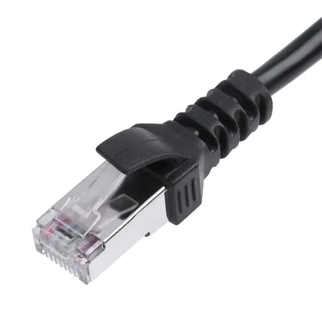 Alt view image 5 of 6 - Rj45 Male to 2 Female Converter Adapter Ethernet LAN Network Connector Extension Splitter Cable for Pc Tv