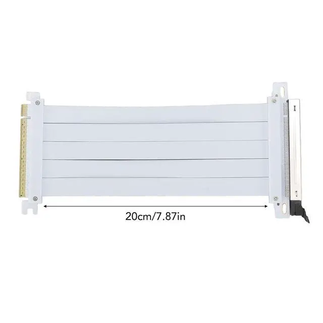 Alt view image 7 of 7 - Drfeify PCIE 5.0 X16 Riser Cable GPU Extension Cable PCI Express 5.0 X16 Ribbon with Reinforced ABS Connectors & 128Gbps Speed for ITX Builds Water Cooling Systems (20cm)