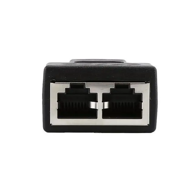 Alt view image 5 of 6 - RJ45 1 to 2 LAN Ethernet Network Cable Female Splitter Adapter Connector Port Coupler Extender