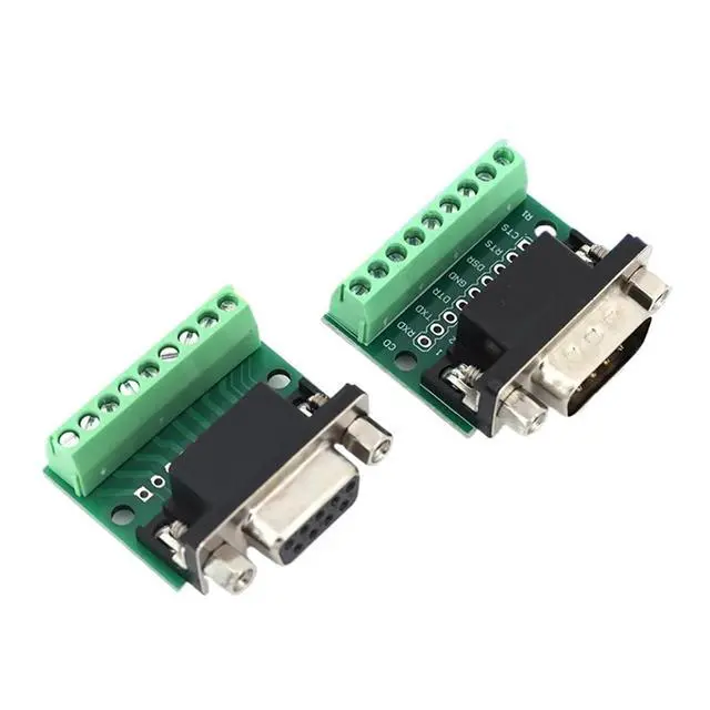 Alt view image 3 of 7 - 1/5/10Pcs Javino DB9 Male Female Adapter Signals Terminal Module RS232 RS485 Serial to 9-Pin 9-Hole Connector(Male,5 Pcs)