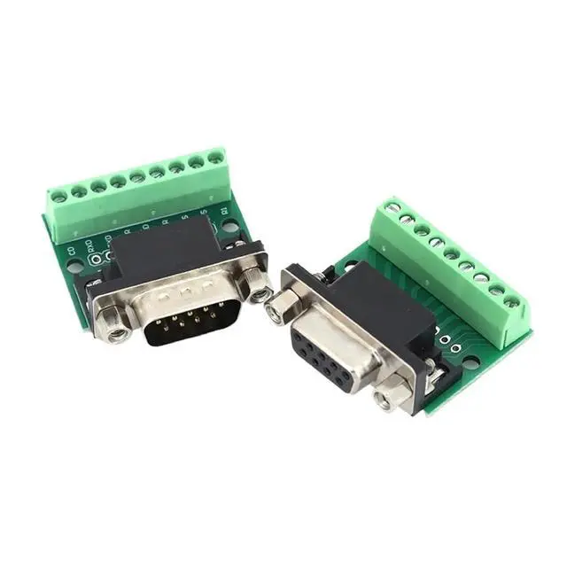 Alt view image 5 of 7 - 1/5/10Pcs Javino DB9 Male Female Adapter Signals Terminal Module RS232 RS485 Serial to 9-Pin 9-Hole Connector(Male,5 Pcs)