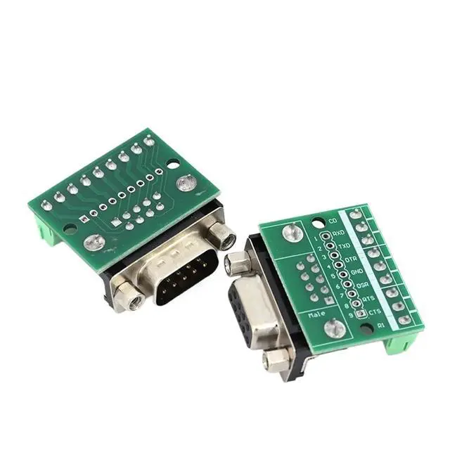 Alt view image 4 of 7 - 1/5/10Pcs Javino DB9 Male Female Adapter Signals Terminal Module RS232 RS485 Serial to 9-Pin 9-Hole Connector(Male,5 Pcs)