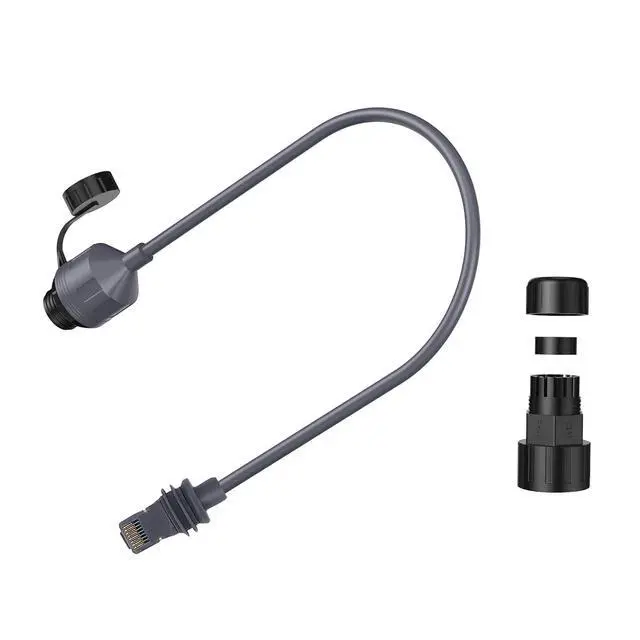 Alt view image 6 of 7 - SPX to RJ45 Rectangular Satellite Coupler Cable with IP68 Level for Transparent Internet Access