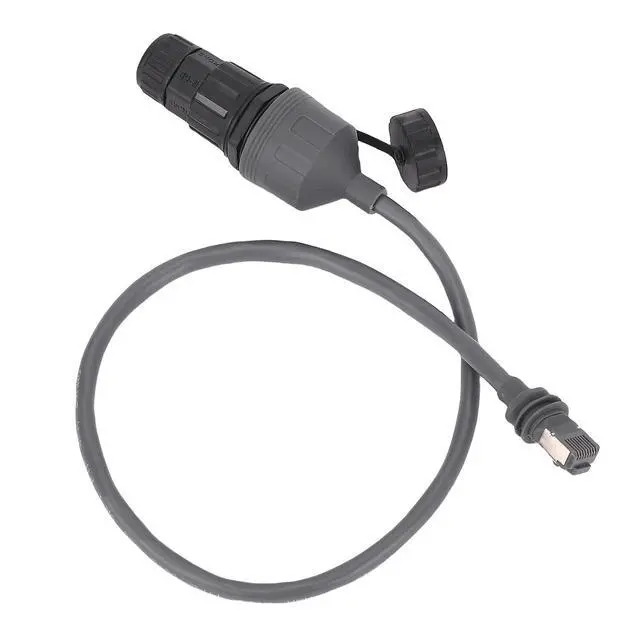 Alt view image 3 of 7 - SPX to RJ45 Rectangular Satellite Coupler Cable with IP68 Level for Transparent Internet Access