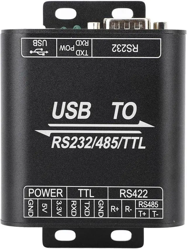 Alt view image 7 of 7 - USB to RS232 485 422 TTL Converter, Industrial Isolated USB Adapter with Aluminum Alloy Housing, Multi - Protocol Serial Converter for Android and 11 10 8.1