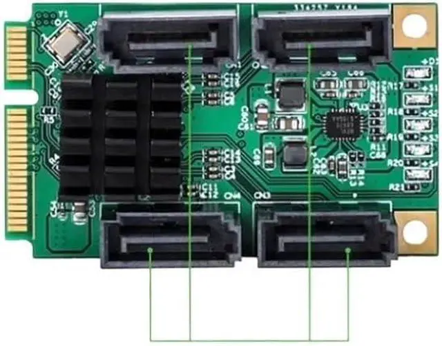 Alt view image 6 of 6 - MI-N/I PCI-E to .0 Riser Card M.2 Converter B+ Key Expansion 2/4 S1A1T1A 3. SSD Adapter(A)