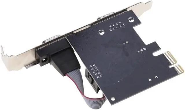 Alt view image 5 of 6 - PCIE to 2 Serial DB9 Card RS232 PCI-E PCI for Expansion Adapter Car