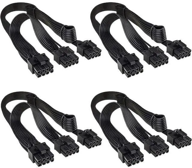 Main image of KUNSR ATX 8 Pin Male to PCIe 8 Pin Male Power Cable Power Adapter Cable(4PCS)