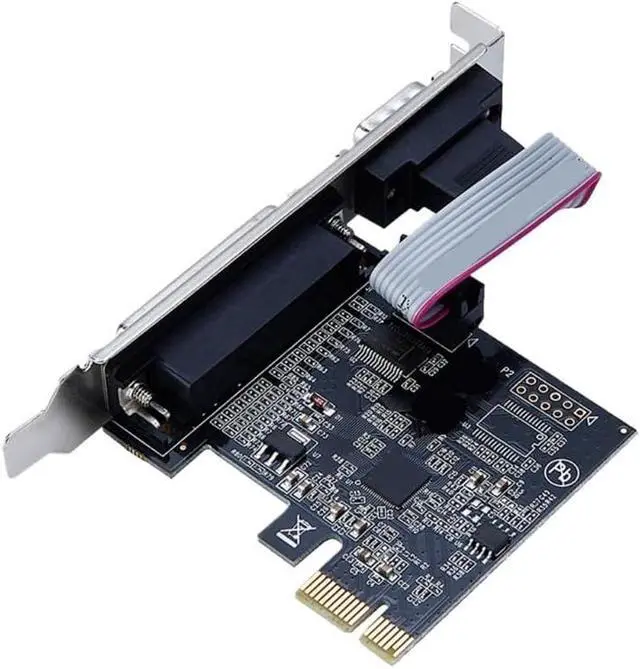 Alt view image 2 of 6 - PCI RS232 Serial Port & DB25 Printer Parallel LPT Expansion Card Adapter Converter