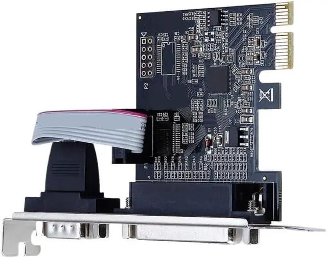 Alt view image 3 of 6 - PCI RS232 Serial Port & DB25 Printer Parallel LPT Expansion Card Adapter Converter