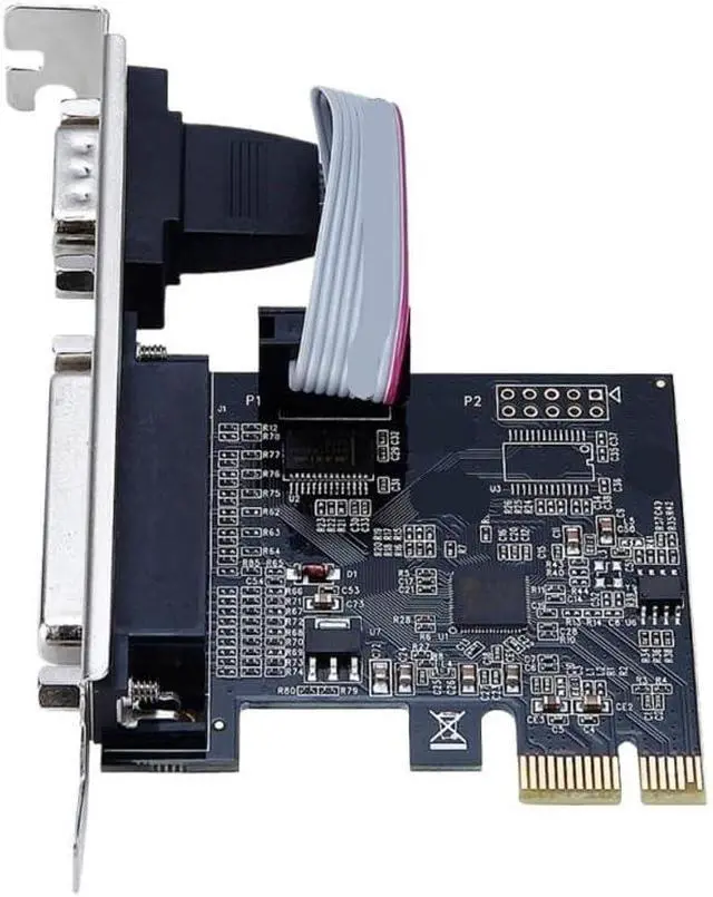 Alt view image 6 of 6 - PCI RS232 Serial Port & DB25 Printer Parallel LPT Expansion Card Adapter Converter