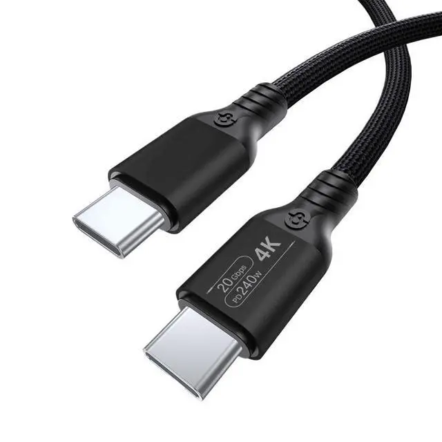 Alt view image 2 of 6 - Full Function 20Gbps Type C Cable USB3.2 gen2 *2 20G Data Transfer Cord USB 3 240W Fast Cable 4K(USB3.2 20G 240W 4K,300cm)