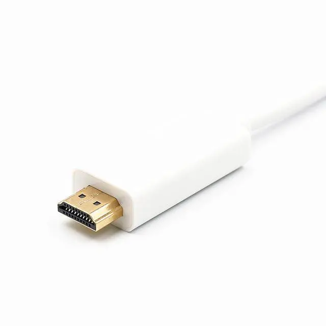 Alt view image 2 of 3 - Displayport to HDMI Cable DP to HDMI 4k HD Adapter Cable -1.8m(White)