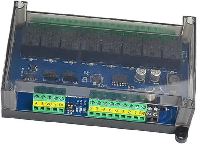 Alt view image 2 of 3 - CWT-BK-0808R-S 8Di / 8Do Digital Input and Output Rs485 Modbus Io Module/Modbus rtu