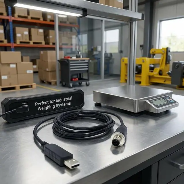 Alt view image 5 of 5 - USB to M12 8 Pin Cable FT232RL RS232 Serial Cable for Mettler Toledo ICS Scales, 6ft Industrial Shielded Data Cable for Weighing Data Transfer