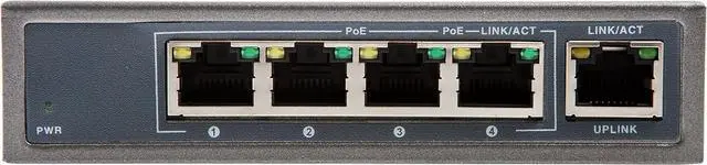 Alt view image 2 of 6 - 4 Port PoE Switch