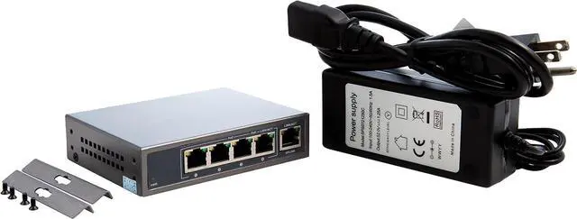Alt view image 6 of 6 - 4 Port PoE Switch
