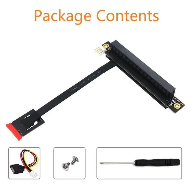 Alt view image 6 of 7 - Mustpoint M.2 NGFF Key A-E to PCI-E 16X Adapter Cable (Length: 25cm)