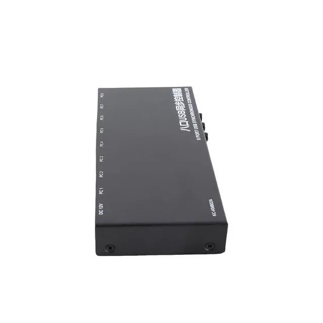Alt view image 2 of 7 - 8 Ports USB Synchronizer HighSpeed Controller KVM Switcher for Game Studios Metal Shell Black