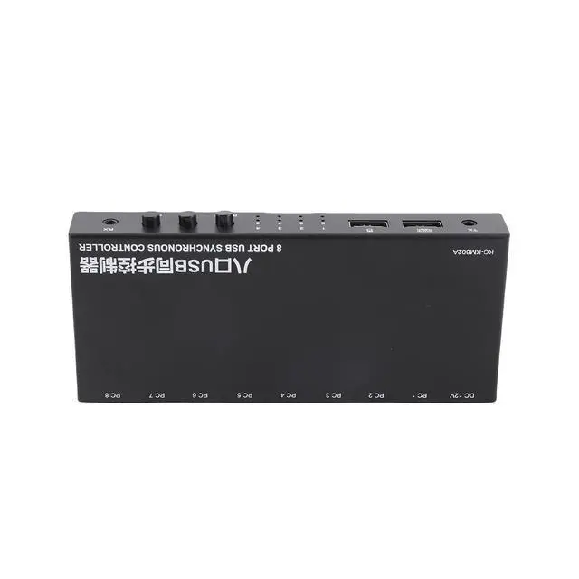 Alt view image 6 of 7 - 8 Ports USB Synchronizer HighSpeed Controller KVM Switcher for Game Studios Metal Shell Black