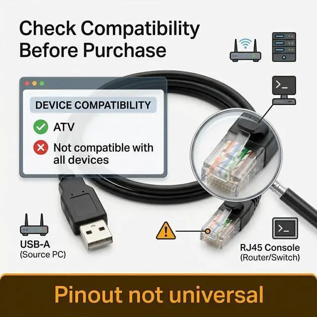 Alt view image 5 of 6 - USB to RJ45 RS485 Communication Cable, 1.8m for Schneider ATV Series Drives, PC Programming & Configuration