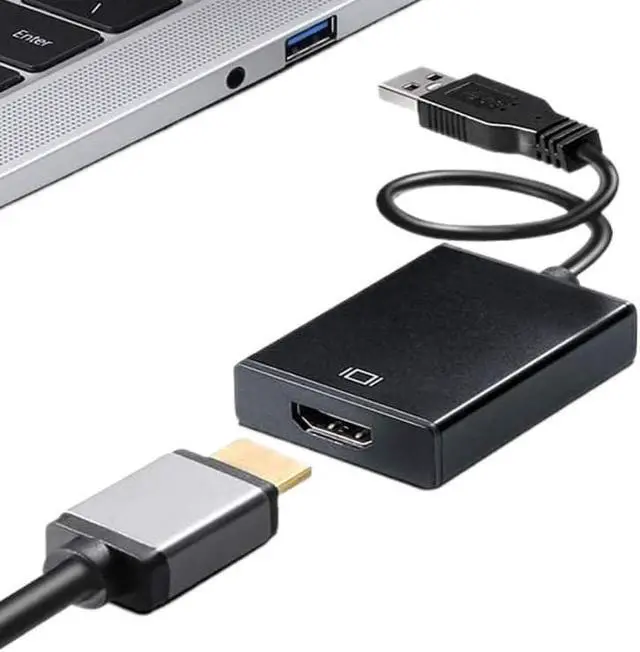 Alt view image 3 of 6 - USB 3.0 to HDMI Adapter 1080P USB to HDMI-Compatible Video Converter(USB2.0)