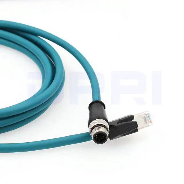 Alt view image 4 of 4 - M12 Compatible COGNEX Ccb-84901 Gigabit Ethernet Interface Cat6a Cable 8-pin M12 to RJ45