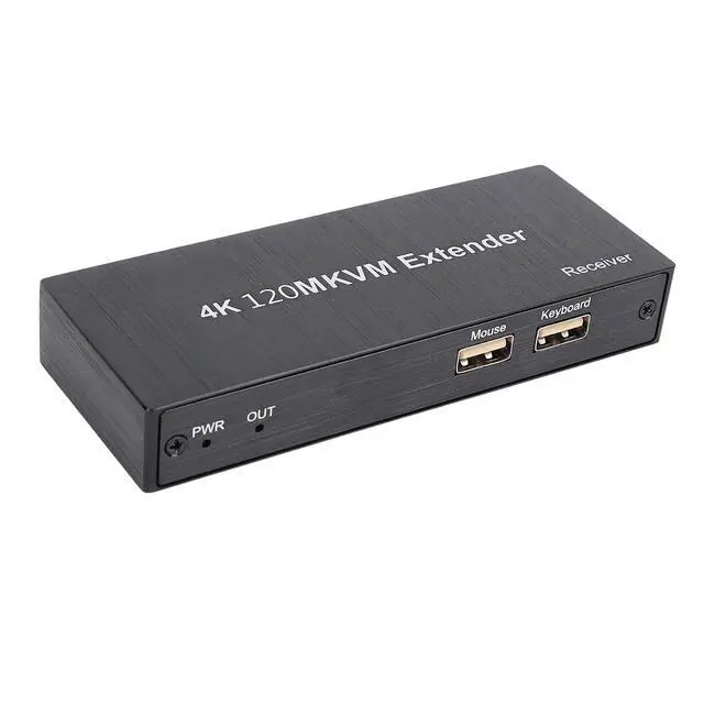 Alt view image 4 of 7 - 120m 4K HD Multimedia KVM USB Extender, Transmit HD Video Over Cat5e/6/7 Cable, Remote Keyboard and Mouse Control, Wide Compatibility, Enhanced Performance