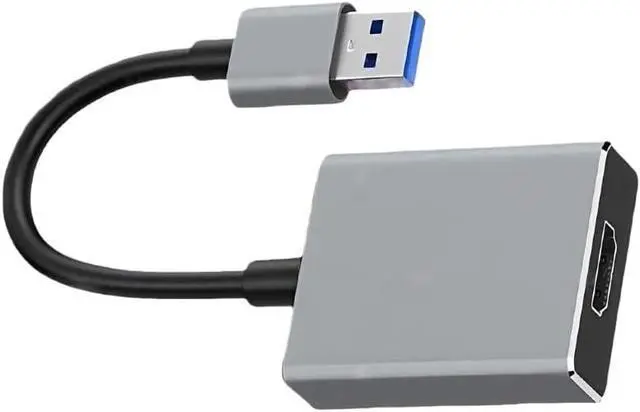 Alt view image 2 of 2 - USB 3.0 to HDMI Adapter 1080P USB to HDMI Converter(Black USB 2.0)