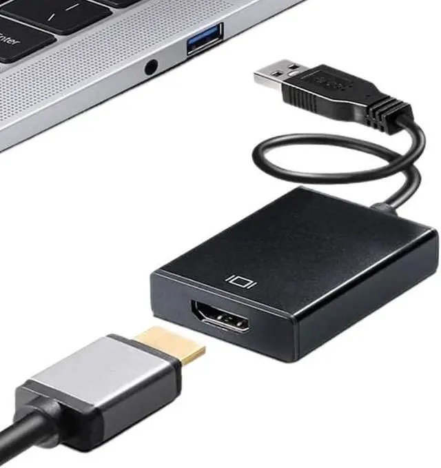Alt view image 2 of 5 - USB 3.0 to HDMI Adapter 1080P USB 2.0 to HDMI-Compatible Converter External Video Card(USB2.0)