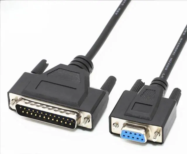Alt view image 2 of 5 - DB9 Female to DB25 Male Double Shielded RS232 Serial Cable 1 Meters for Printer Connection
