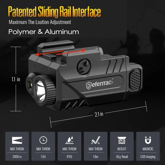 Alt view image 4 of 6 - DEFENTAC Tactical Product, Bundle with Magnetic Charger Cable