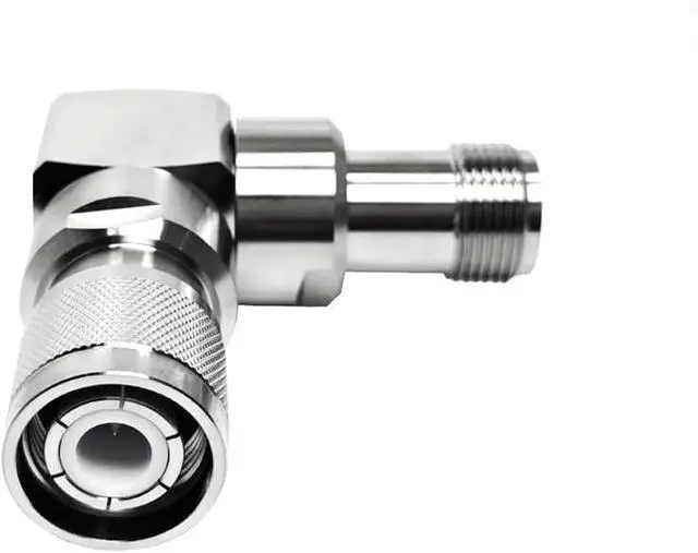 Alt view image 4 of 5 - 90 Degree HN Male to HN Female Right Angle RF Elbow Adapter, IP67 Waterproof Brass Connector for Antenna/Router (Phase Stable, 7.5GHz)