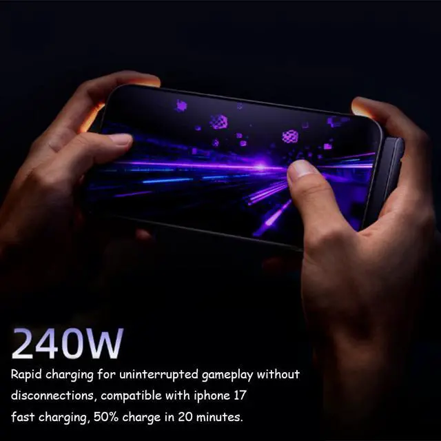 Alt view image 2 of 6 - Invisible Stand Charging Cable,2-in-1 Stand Charging Cable,2-in-1 Invisible Holder Charger Cable with Stand - 240W Fast Charging Cord with Built-in Phone Stand,C to C Cable,for Desk & Gaming (3PCS)