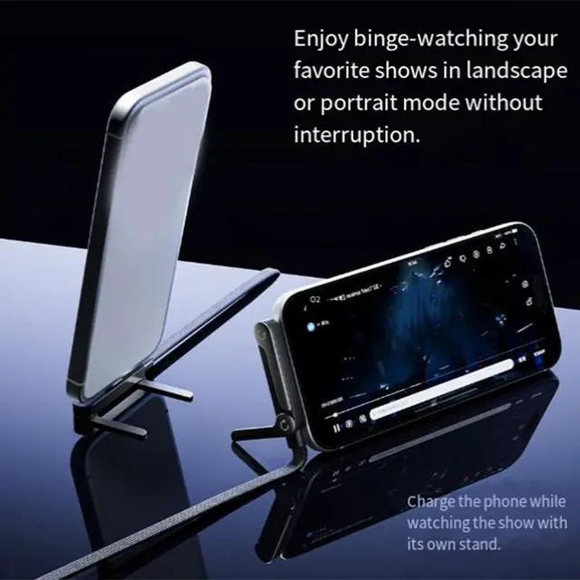 Alt view image 4 of 6 - Invisible Stand Charging Cable,2-in-1 Stand Charging Cable,2-in-1 Invisible Holder Charger Cable with Stand - 240W Fast Charging Cord with Built-in Phone Stand,C to C Cable,for Desk & Gaming (3PCS)