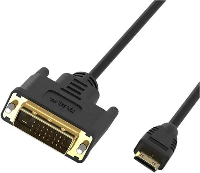 Alt view image 6 of 6 - HDMI Compatible to DVI 24+1 Public Connection HDMI Compatible to DVI High-Definition Connection Cable 0.3m-1.8m(1.8m)