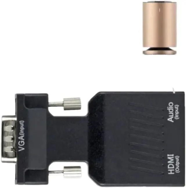 Alt view image 5 of 7 - to HDMI-Compatible Adapter Splitter with 3.5mm Converter Support Display for PC Projector HDTV Multi-Port(VGA to HD VGA)