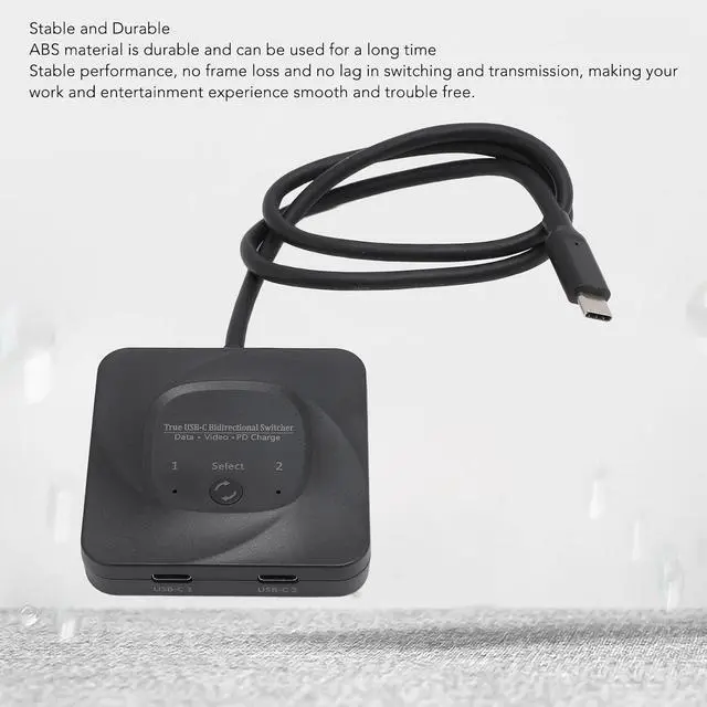 Alt view image 4 of 7 - USB C KVM Control, 2 Computers 1 Docking Station, High Speed Interface Switcher with 8K@60Hz, 100W PD Fast Charging, 10Gbps Data Transfer, USB C Controller for Dual Display, Includ