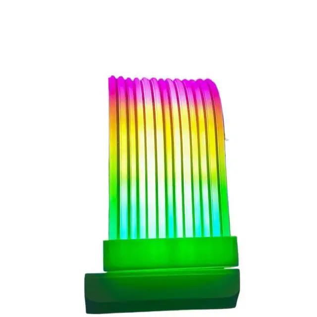 Alt view image 4 of 6 - KUNSR 5V 3Pin RGB L*/ED Light Strip Bar 8/24PIN Motherboard Power Extension Cable Flexible L*/ED Strip Light DIY Kit for PC Case(X8)