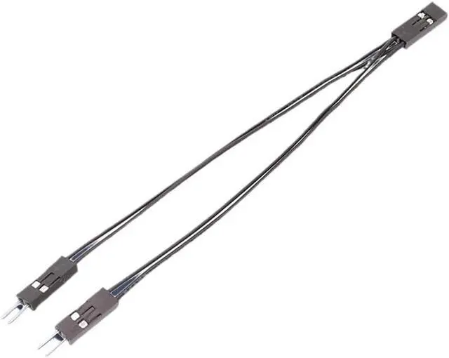 Alt view image 4 of 7 - KUNSR Terminal Wire 2.54mm Single Female to Male 10cm 2 Pins for PC Motherboard Power SW/Reset HDD Hard Drive(10PCS)