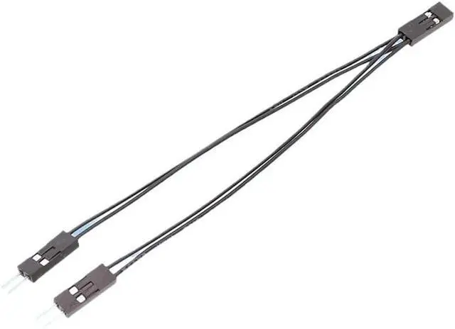 Alt view image 3 of 7 - KUNSR Terminal Wire 2.54mm Single Female to Male 10cm 2 Pins for PC Motherboard Power SW/Reset HDD Hard Drive(10PCS)